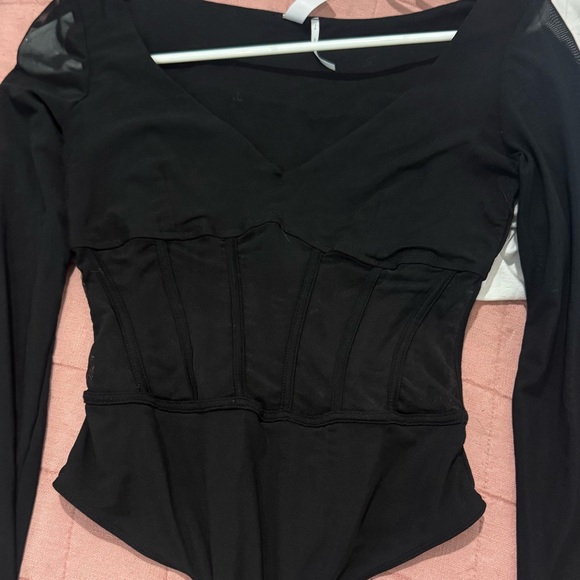 Out From Under Kiera Mesh Corset Bodysuit - Picture 5 of 5